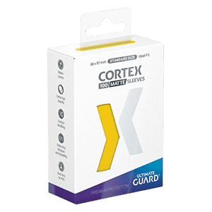 100 Ultimate Guard Cortex Matte Sleeves (Yellow)