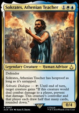 Sokrates, Athenian Teacher - Universes Beyond: Assassin's Creed (Rare) [ACR-67]