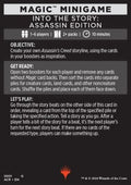 Magic Minigame: Into the Story: Assassin Edition - Universes Beyond: Assassin's Creed: Tokens (Tip Card) [TACR-G1]