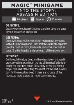 Magic Minigame: Into the Story: Assassin Edition - Universes Beyond: Assassin's Creed: Tokens (Tip Card) [TACR-G1]