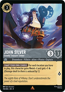 John Silver - Greedy Treasure Seeker - Fabled (Rare) [9FAB-192]
