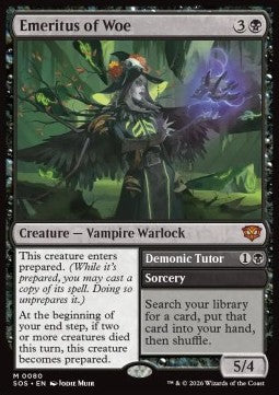 Emeritus of Woe // Demonic Tutor - Secrets of Strixhaven (Mythic) [SOS-80]