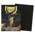 100 Dragon Shield Sleeves - Matte Dual Black & Gold