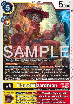 FlameWizardmon (EX13-029) (V.1) - Chivalrous XIII (Common) [EX-13-029]