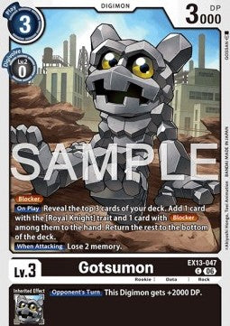 Gotsumon (EX13-047) (V.1) - Chivalrous XIII (Common) [EX-13-047]