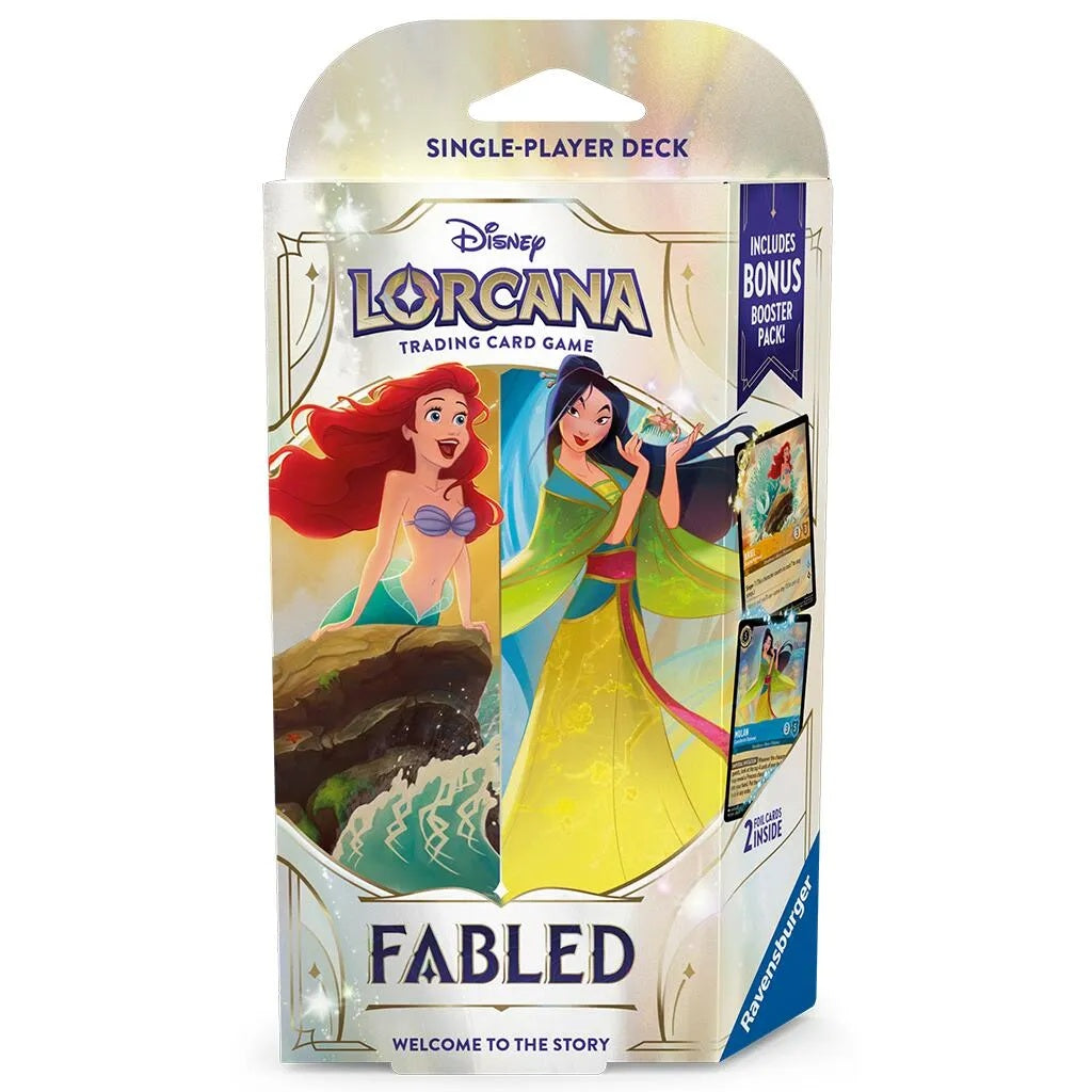 Disney Lorcana Fabled Starter Deck Powerline & Max Ariel & Mulan