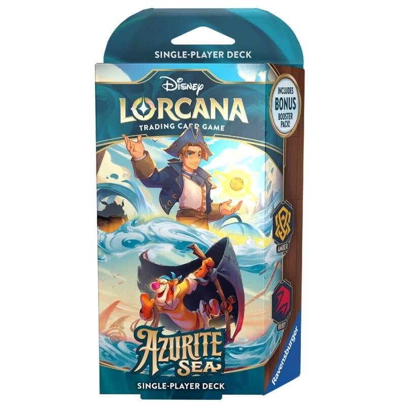 Disney Lorcana Azurite Sea Starter Deck (Engels) — A Seaworthy Crew (Amber / Ruby)